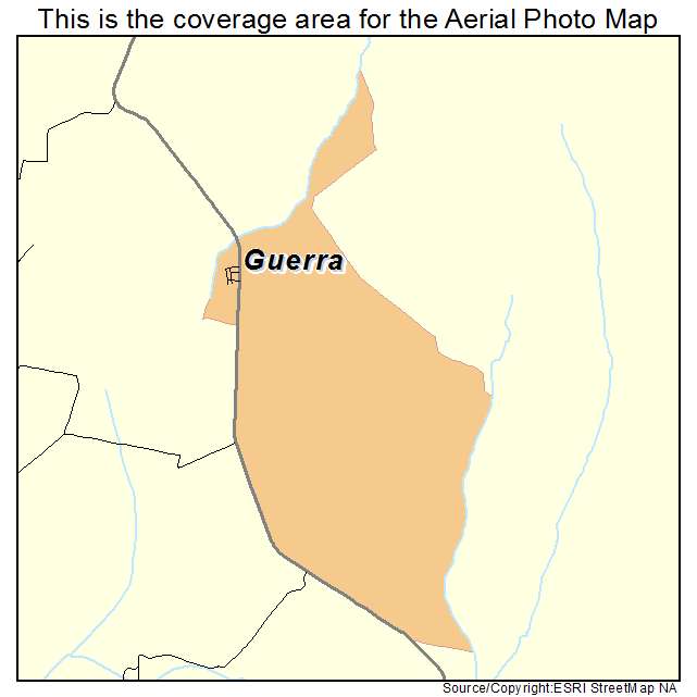 Guerra, TX location map 