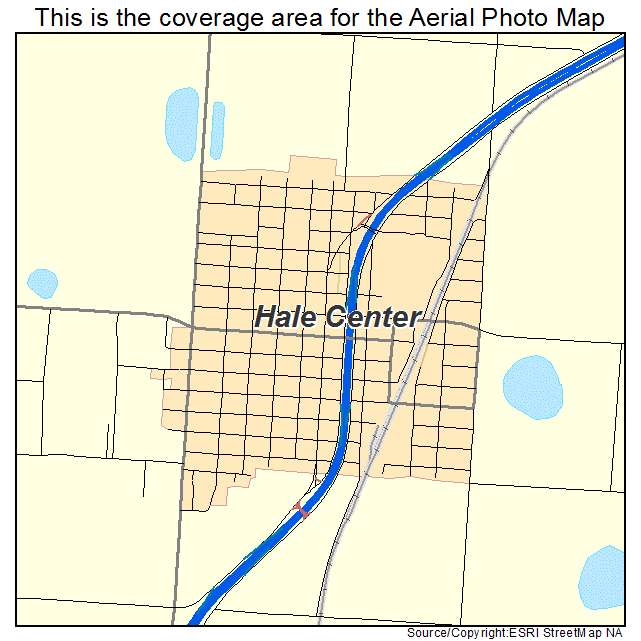 Hale Center, TX location map 