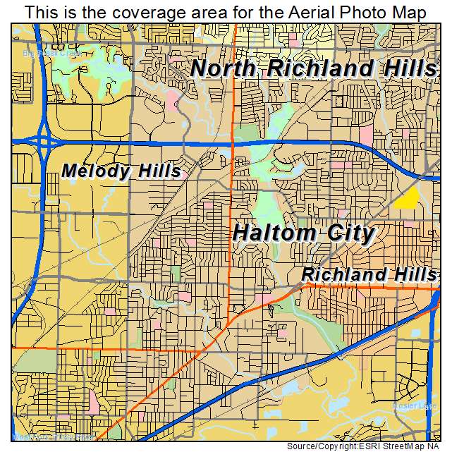 Haltom City, TX location map 