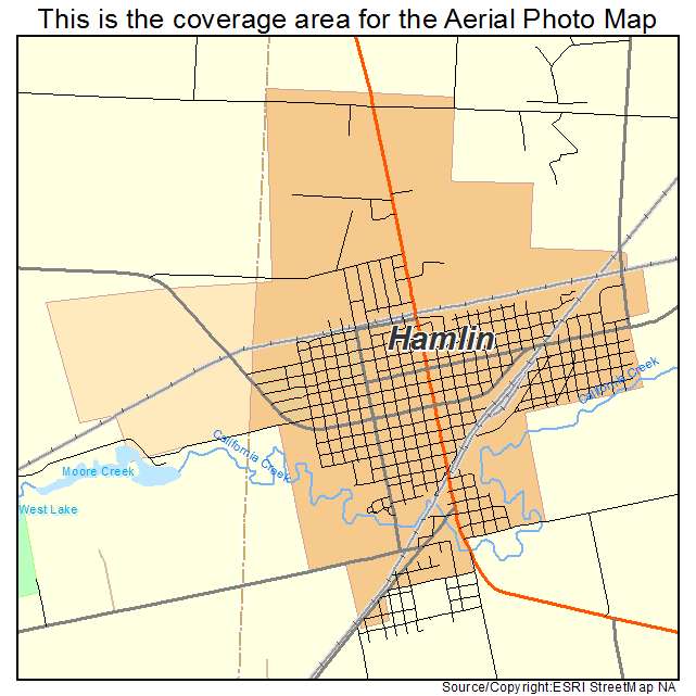 Hamlin, TX location map 