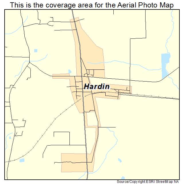 Hardin, TX location map 