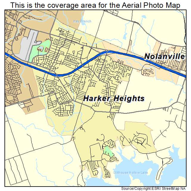 Harker Heights, TX location map 