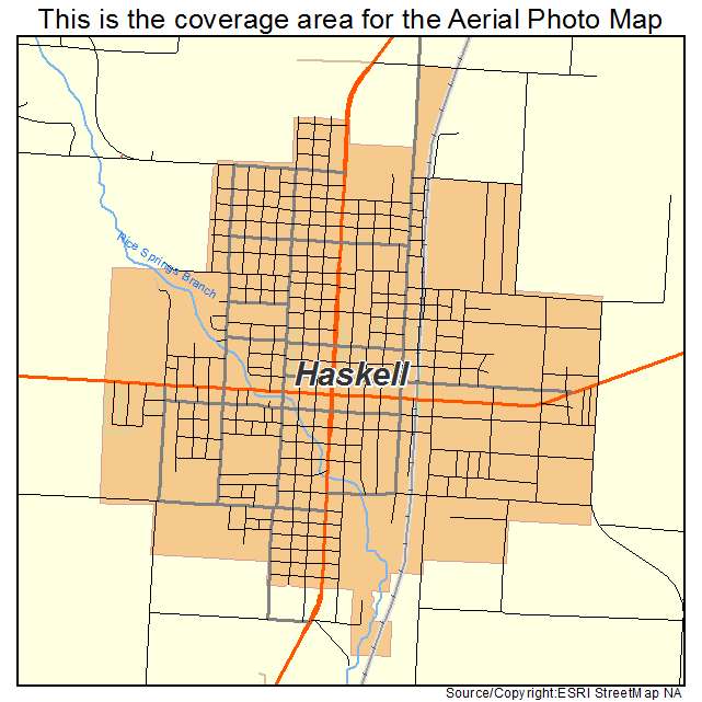 Haskell, TX location map 