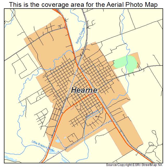 Hearne, TX location map 