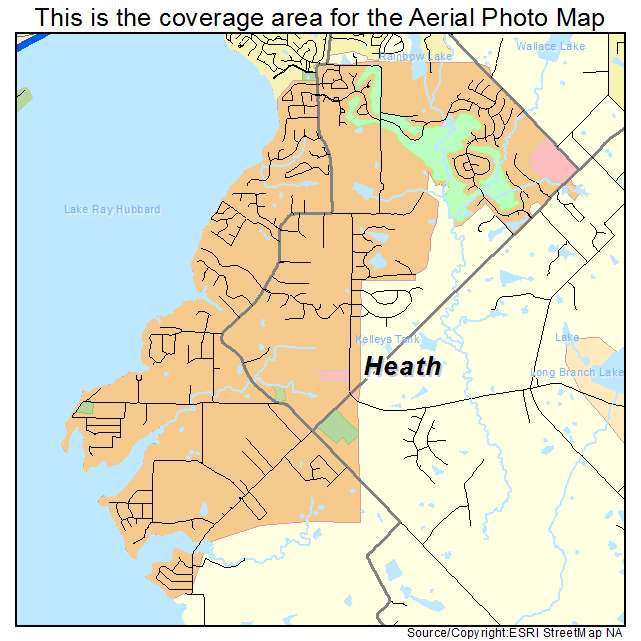 Heath, TX location map 