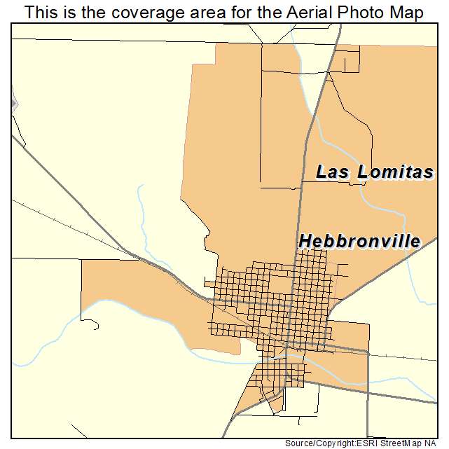Hebbronville, TX location map 
