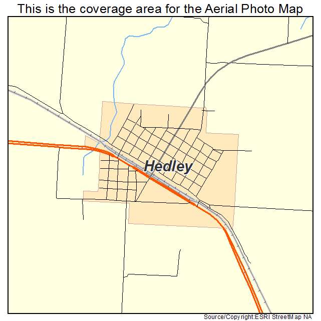 Hedley, TX location map 