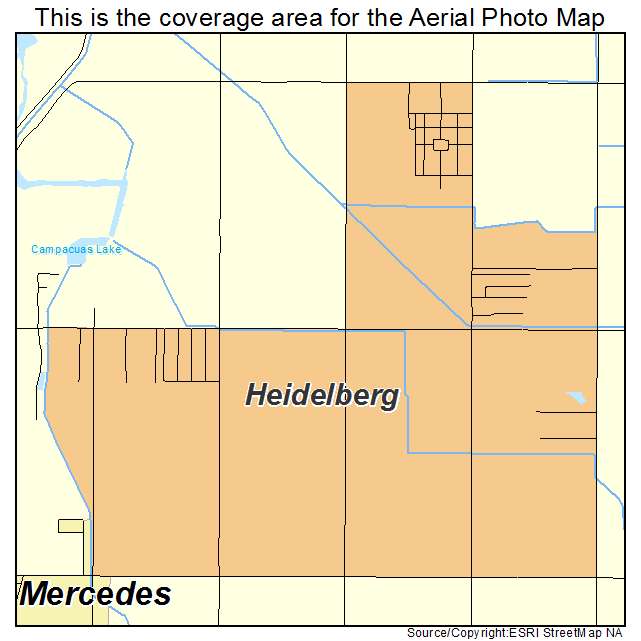 Heidelberg, TX location map 