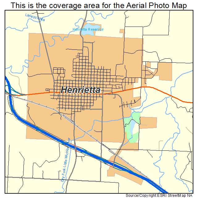 Henrietta, TX location map 