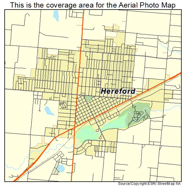 Hereford, TX location map 