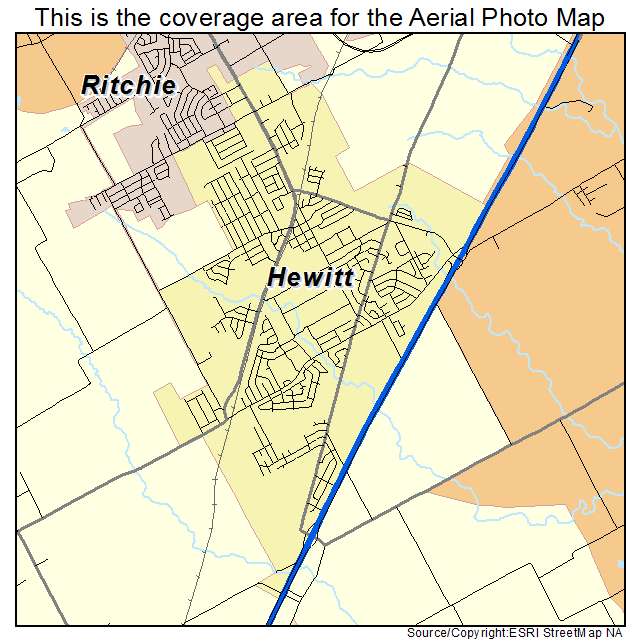 Hewitt, TX location map 