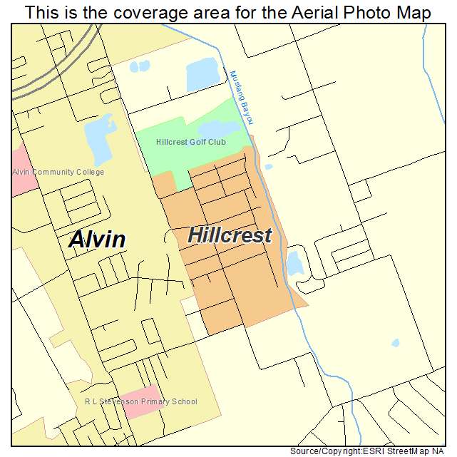 Hillcrest, TX location map 