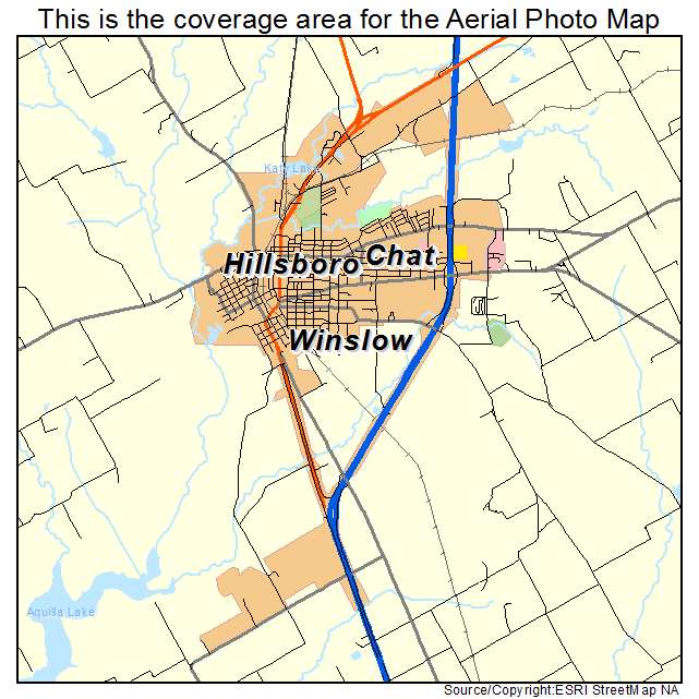 Hillsboro, TX location map 