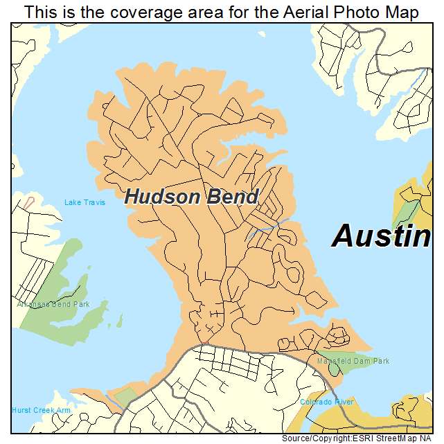 Hudson Bend, TX location map 