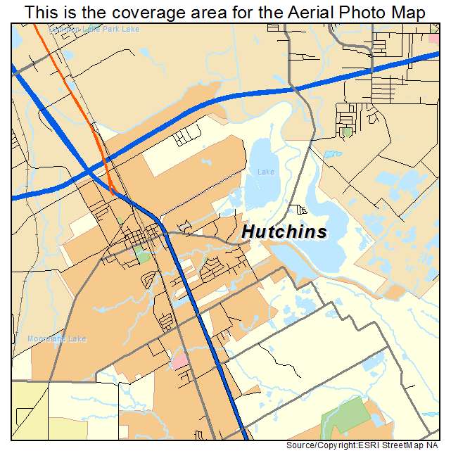 Hutchins, TX location map 