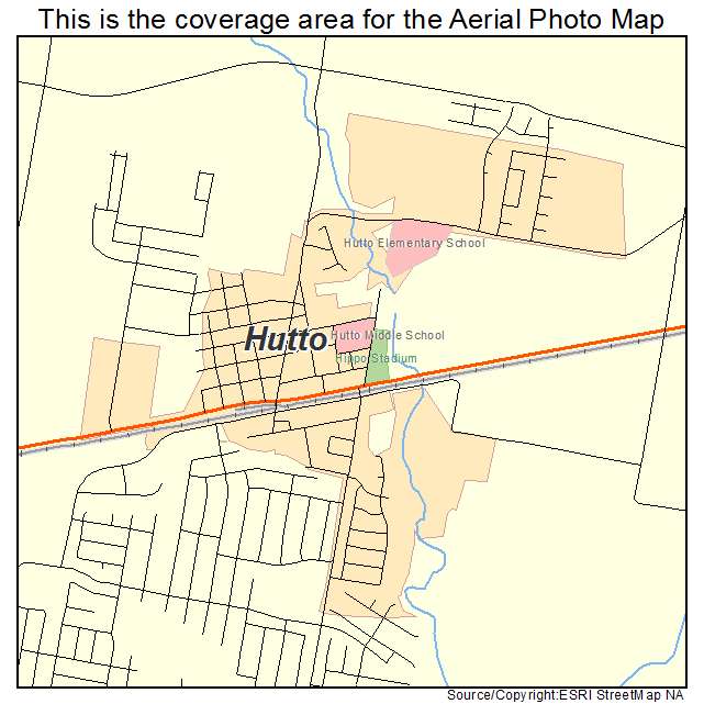 Hutto, TX location map 