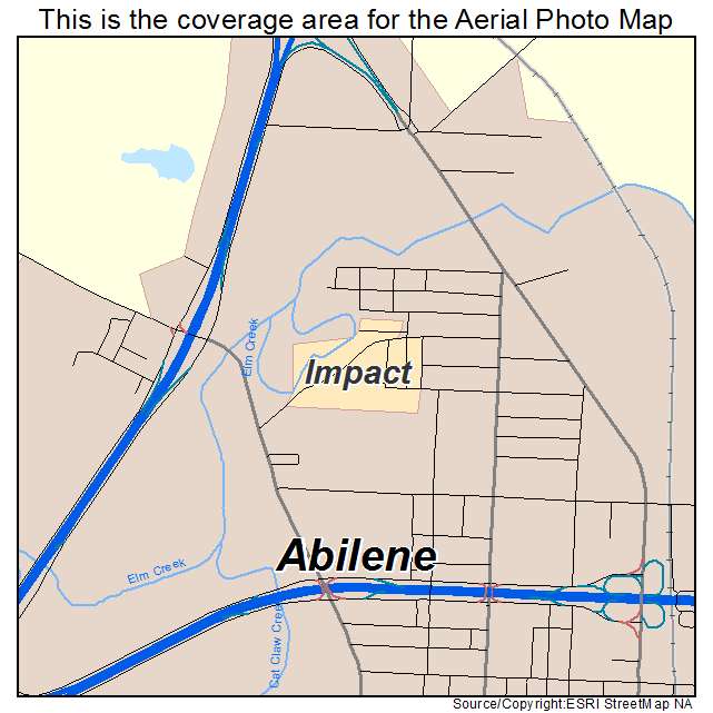 Impact, TX location map 