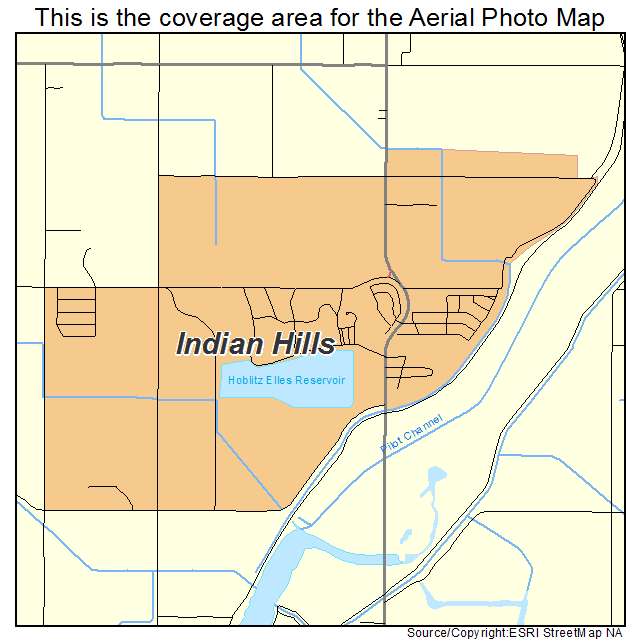 Indian Hills, TX location map 