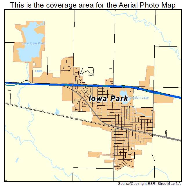 Iowa Park, TX location map 