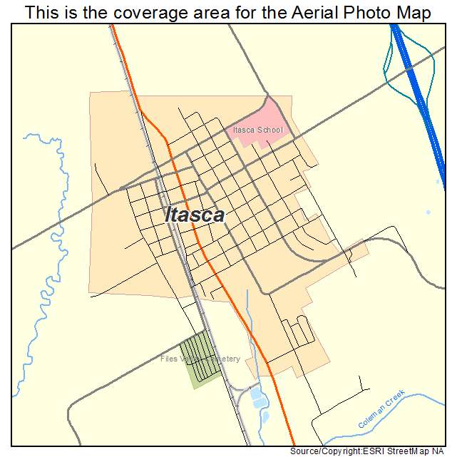 Itasca, TX location map 