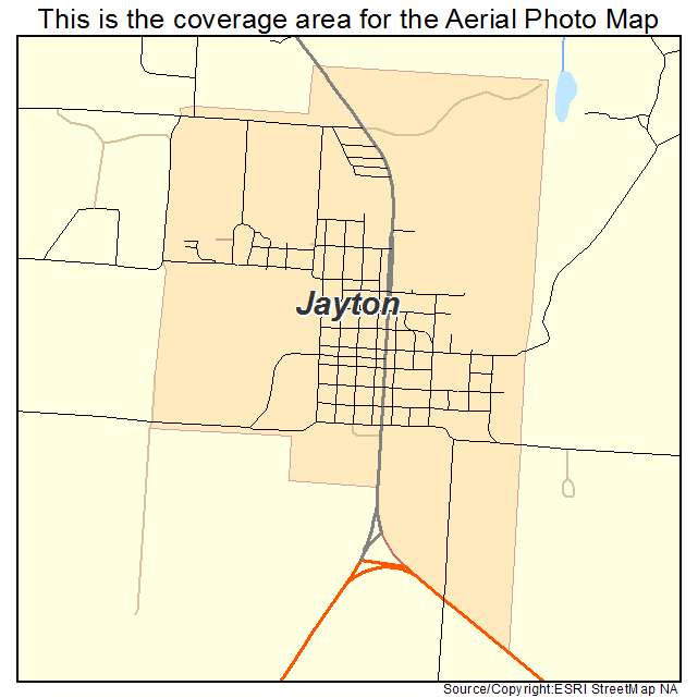 Jayton, TX location map 