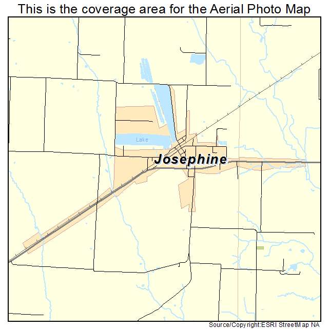 Josephine, TX location map 