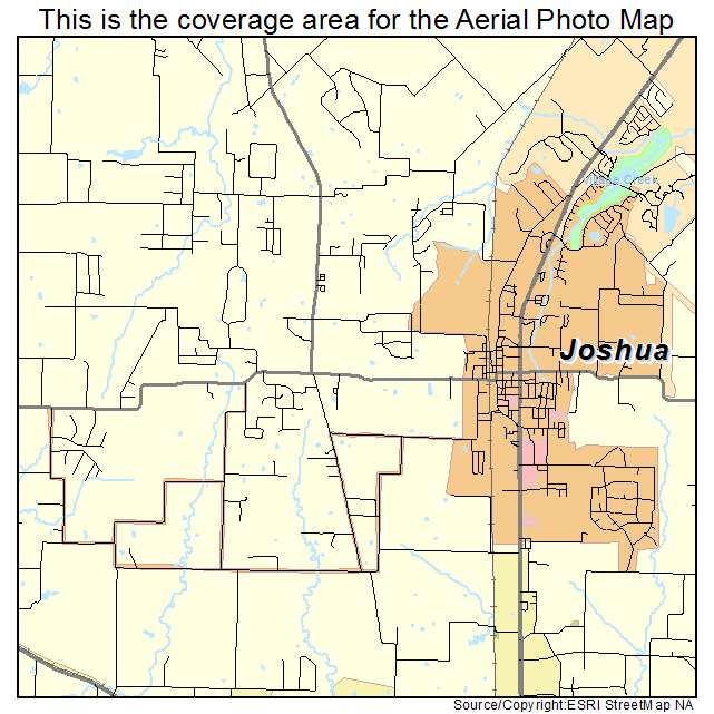 Joshua, TX location map 