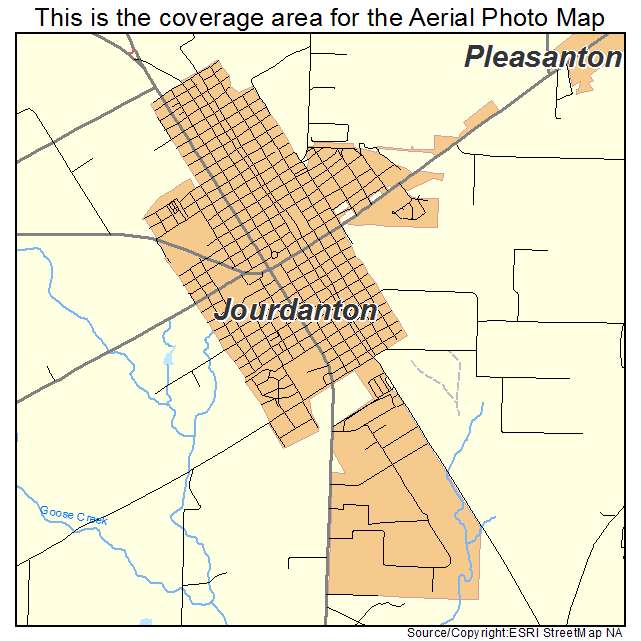 Jourdanton, TX location map 