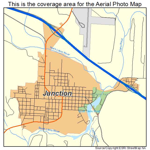 Junction, TX location map 
