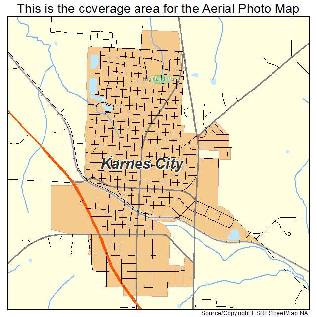 Karnes City, TX location map 