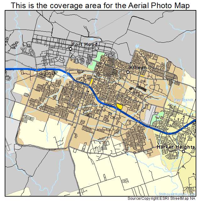 Killeen, TX location map 