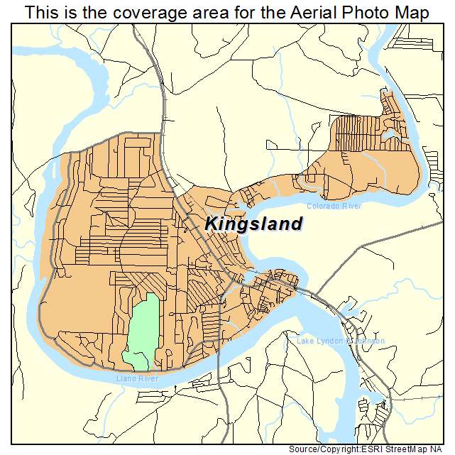 Kingsland, TX location map 