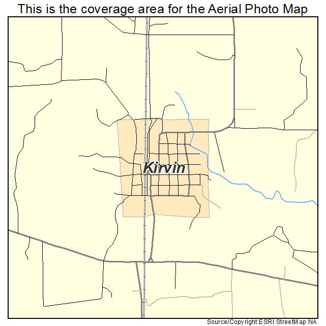 Kirvin, TX location map 