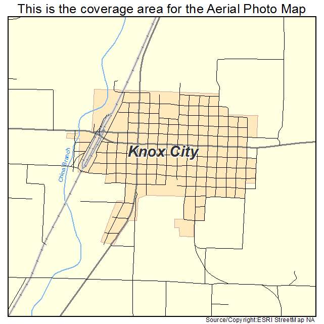 Knox City, TX location map 