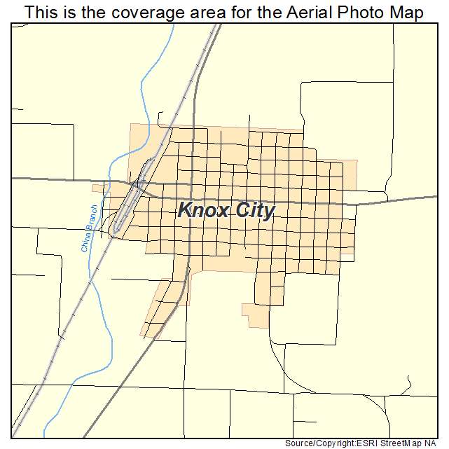 Knox City, TX location map 