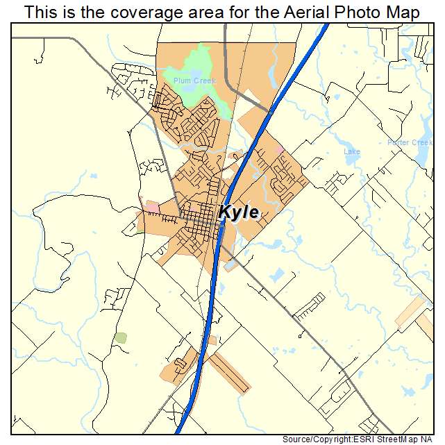 Kyle, TX location map 