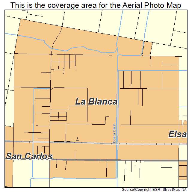 La Blanca, TX location map 