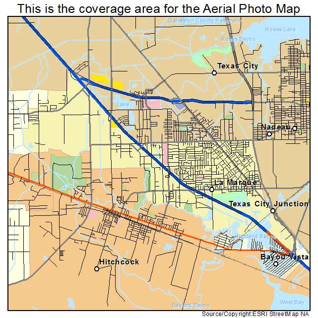 La Marque, TX location map 