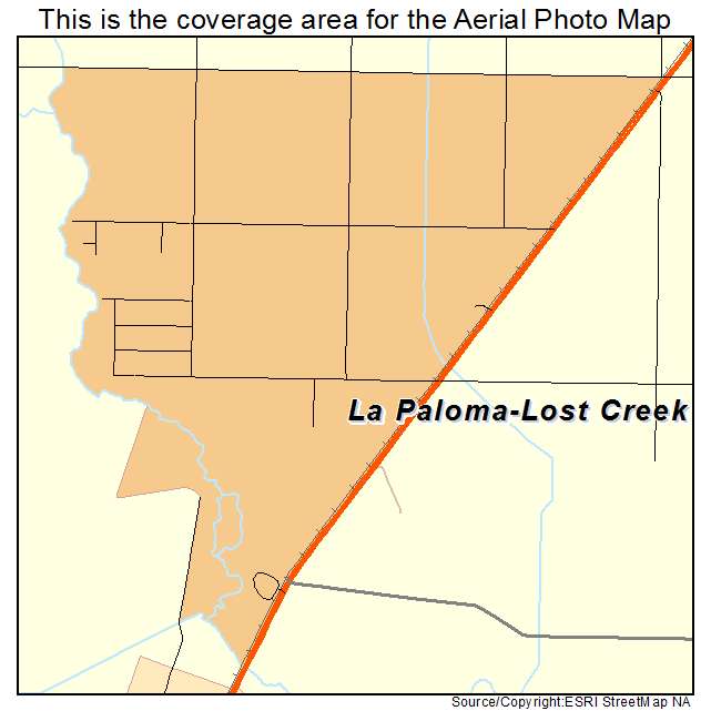 La Paloma Lost Creek, TX location map 