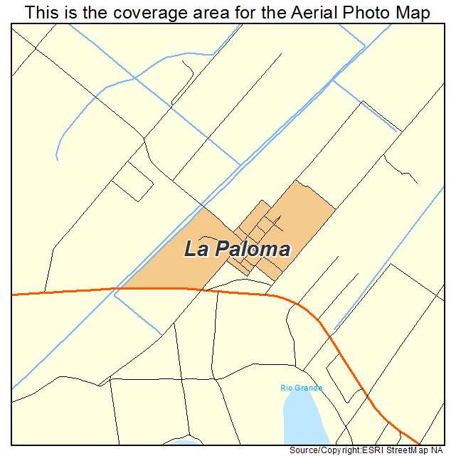 La Paloma, TX location map 