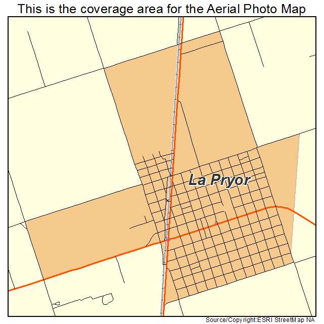 La Pryor, TX location map 