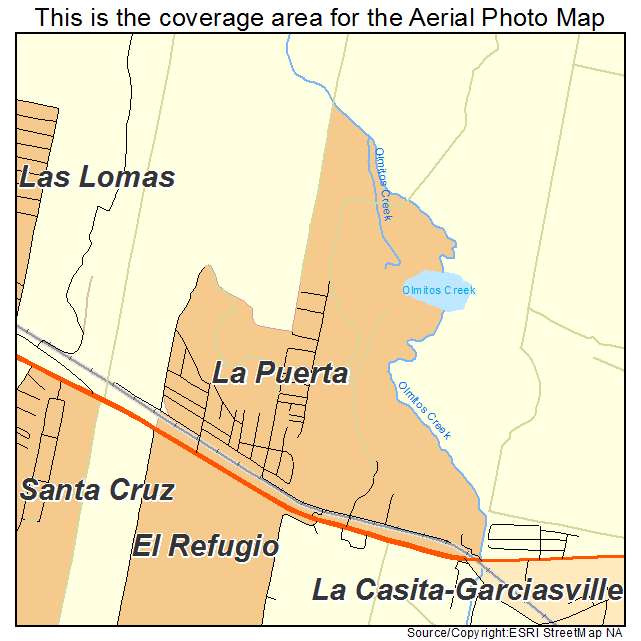 La Puerta, TX location map 