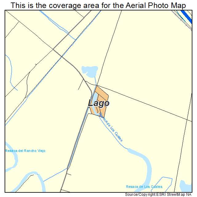 Lago, TX location map 