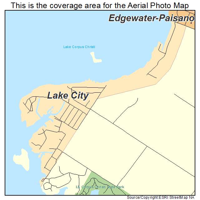 Lake City, TX location map 