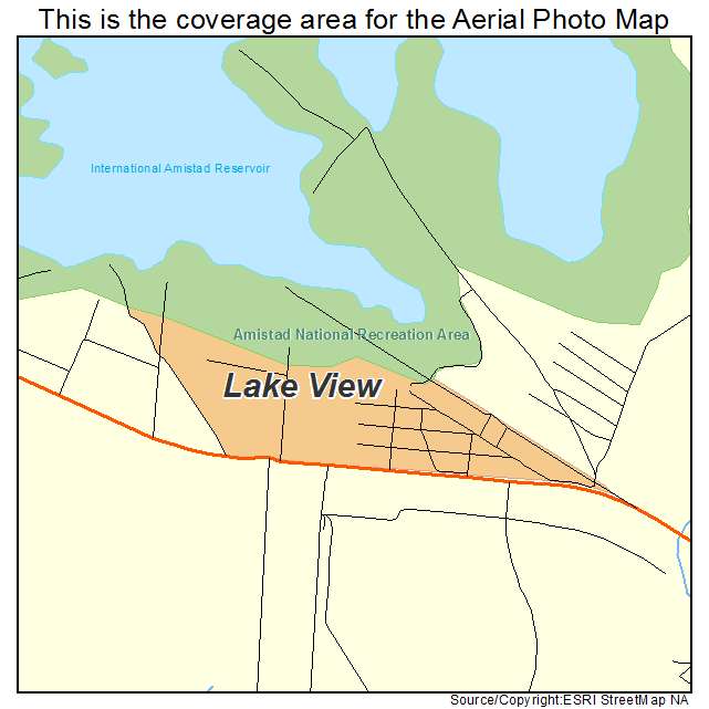 Lake View, TX location map 