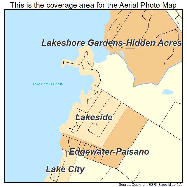Lakeside, TX location map 