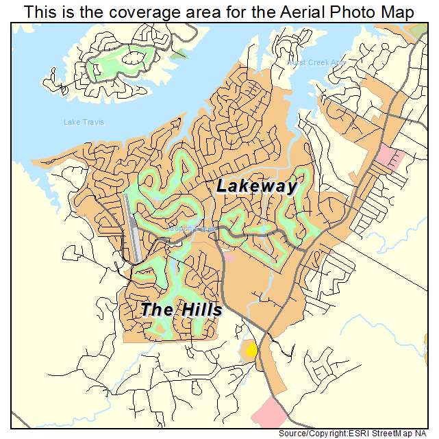 Lakeway, TX location map 