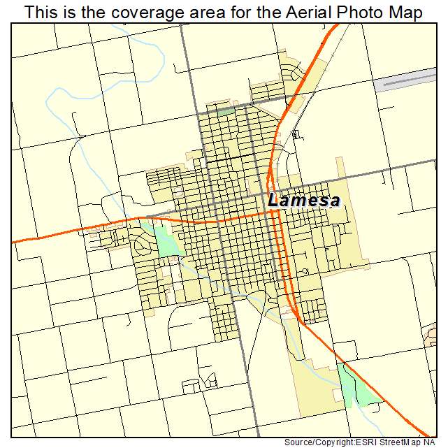 Lamesa, TX location map 