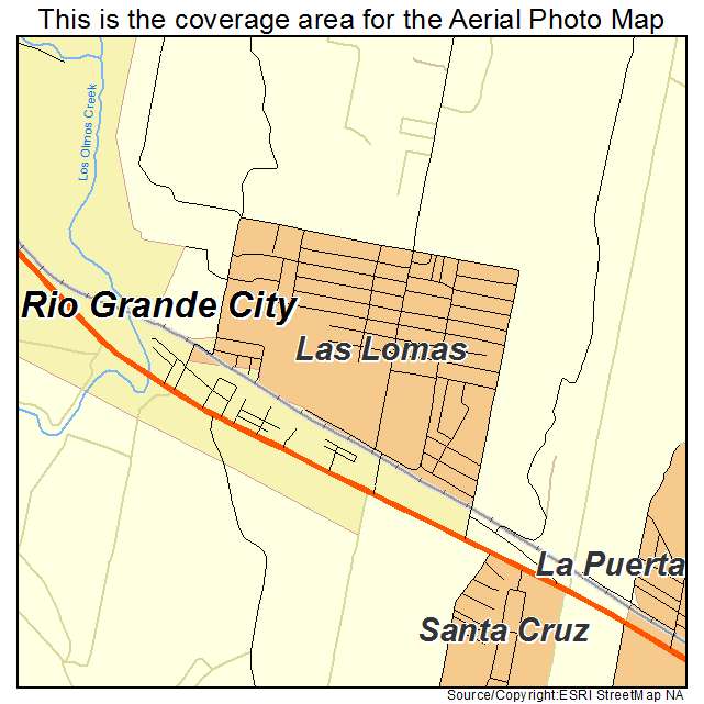 Las Lomas, TX location map 