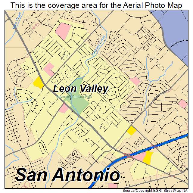 Leon Valley, TX location map 